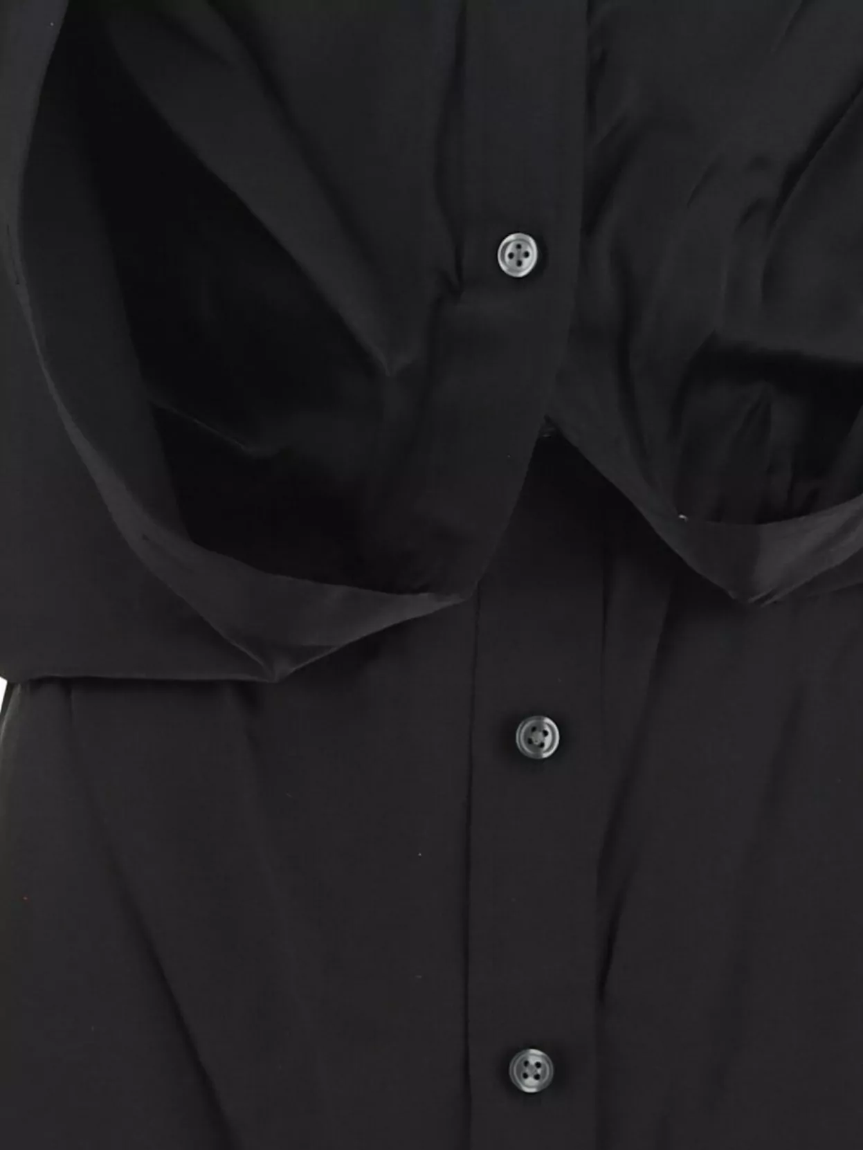 Shop Alexander Wang Sheer Fabric Dress Collar Detail In Black