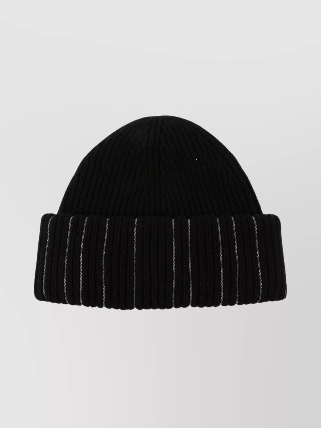 Fabiana Filippi Striped Ribbed Knit Beanie Cuff