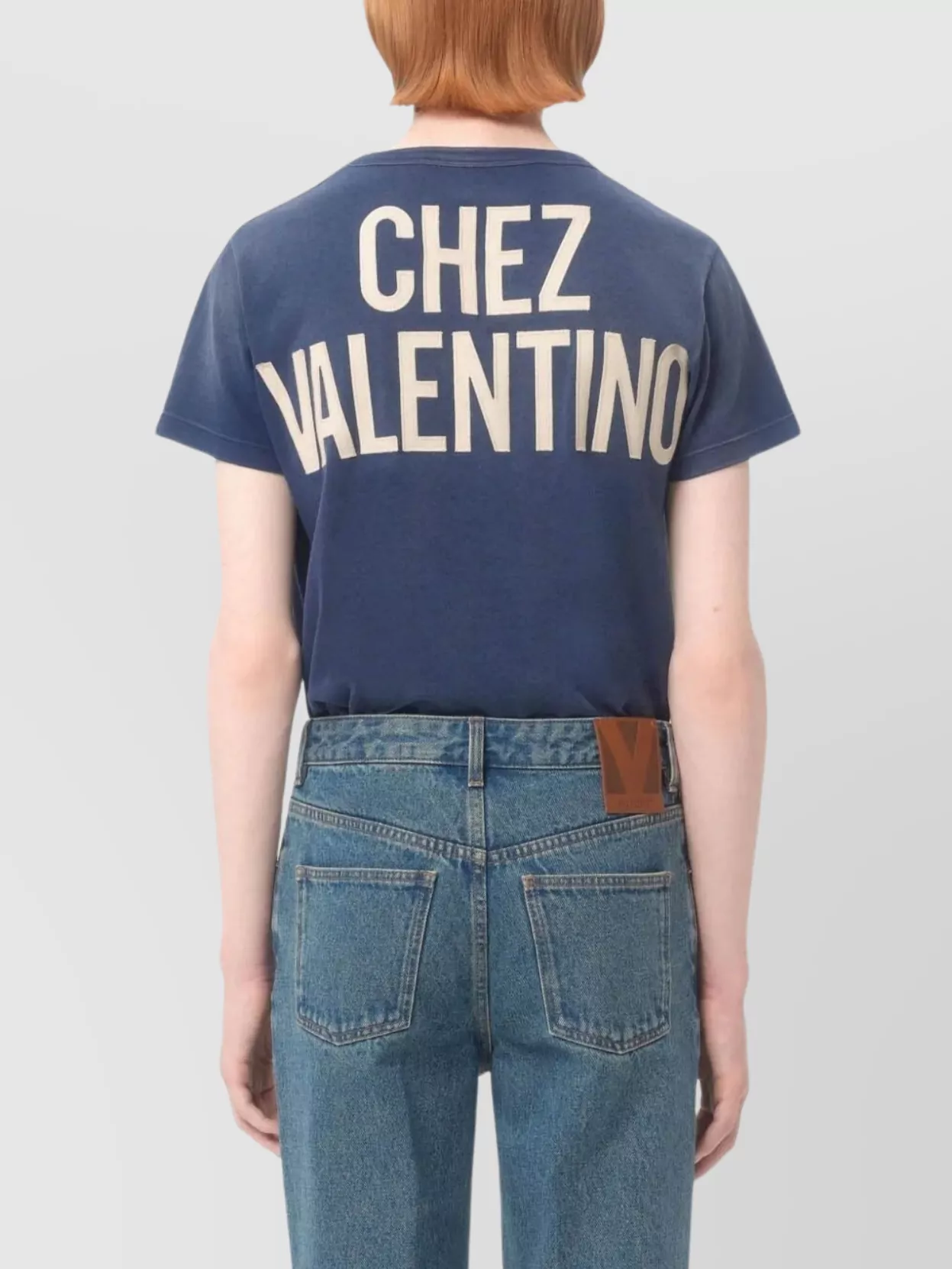 Valentino Garavani Crew Neck Graphic Print Short Sleeves Top