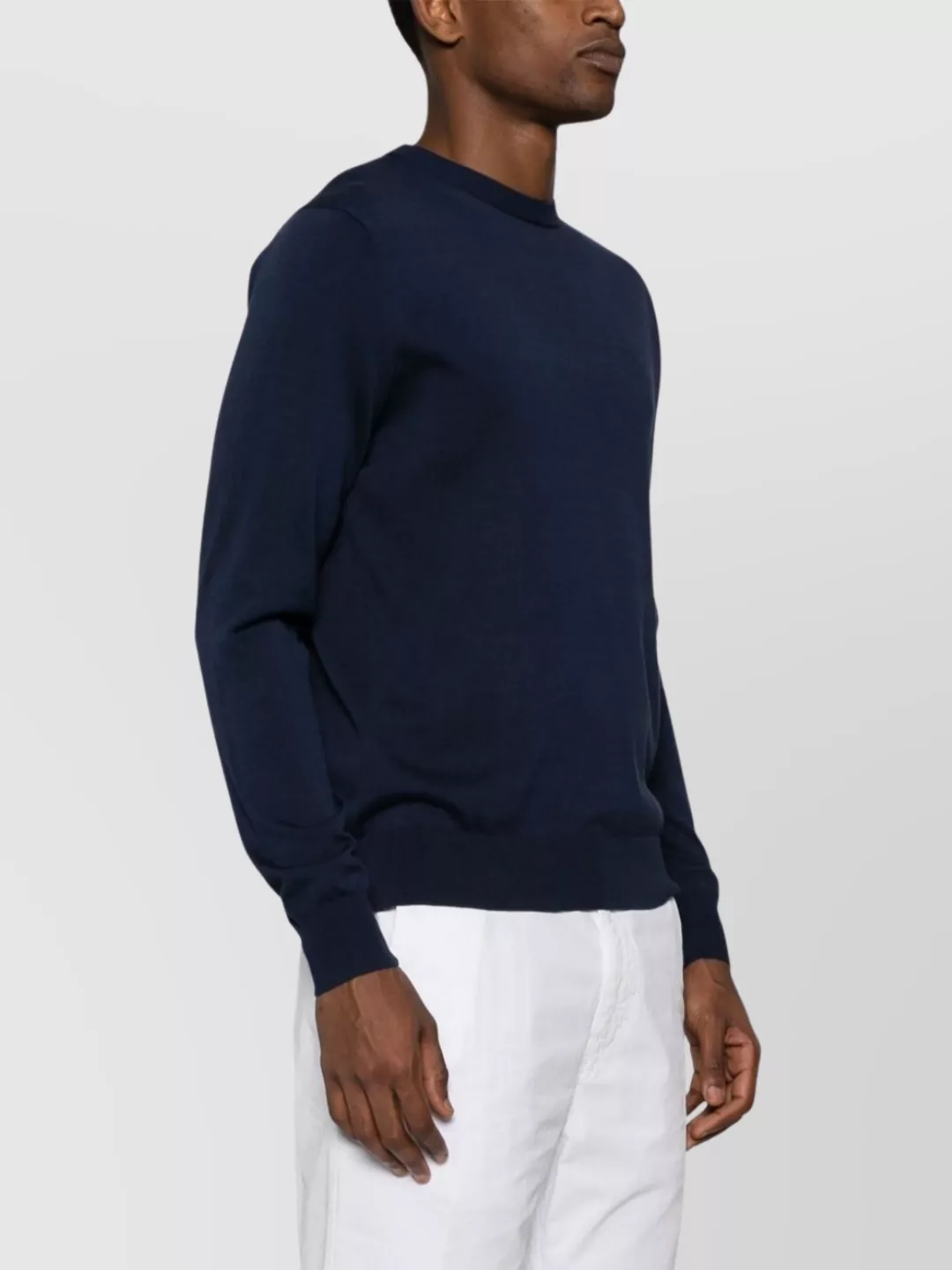 Aspesi Crew Neck Long Sleeve Ribbed Sweater