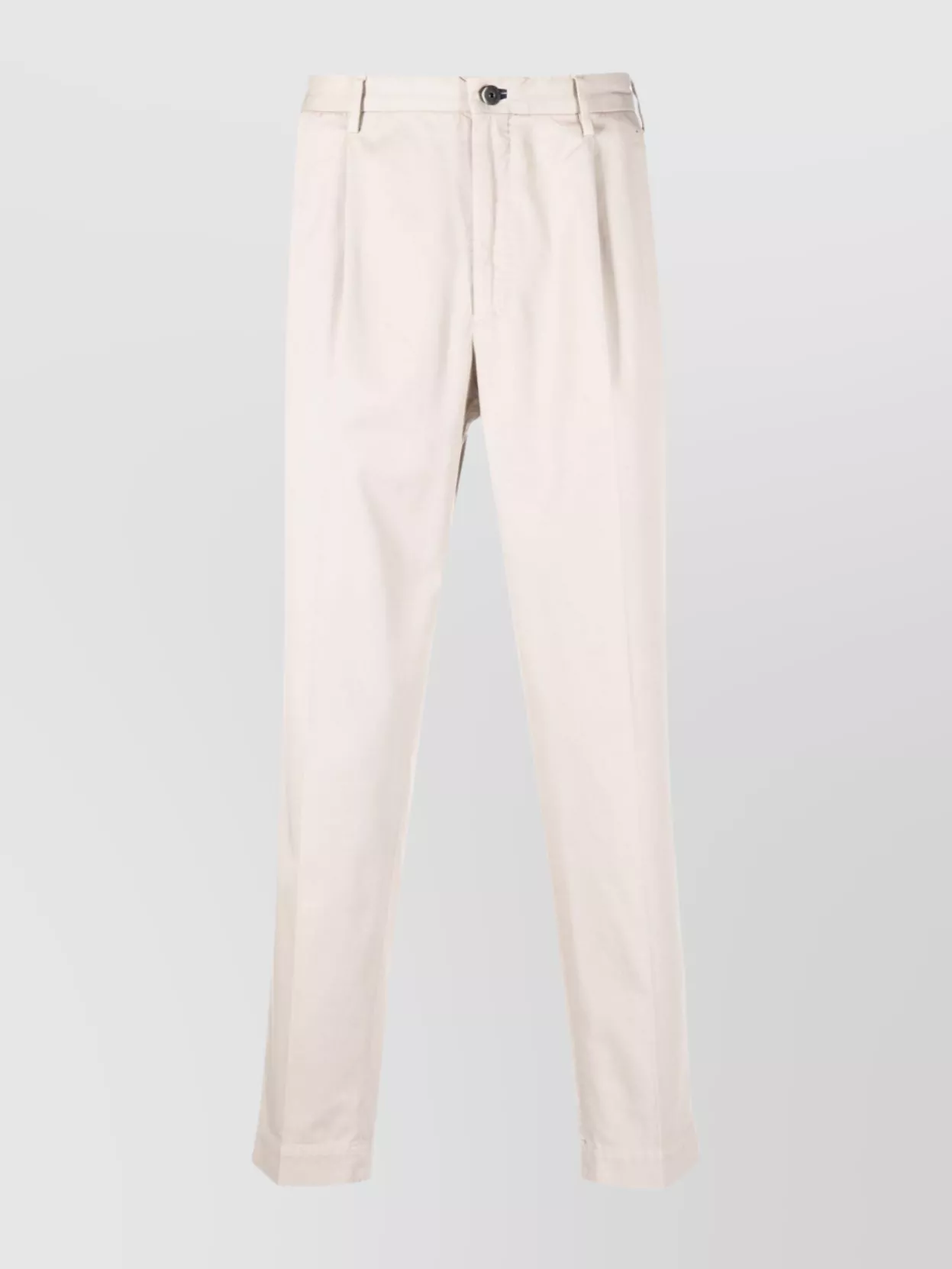 Incotex Front Pleated Trousers Belt Loops In Neutral