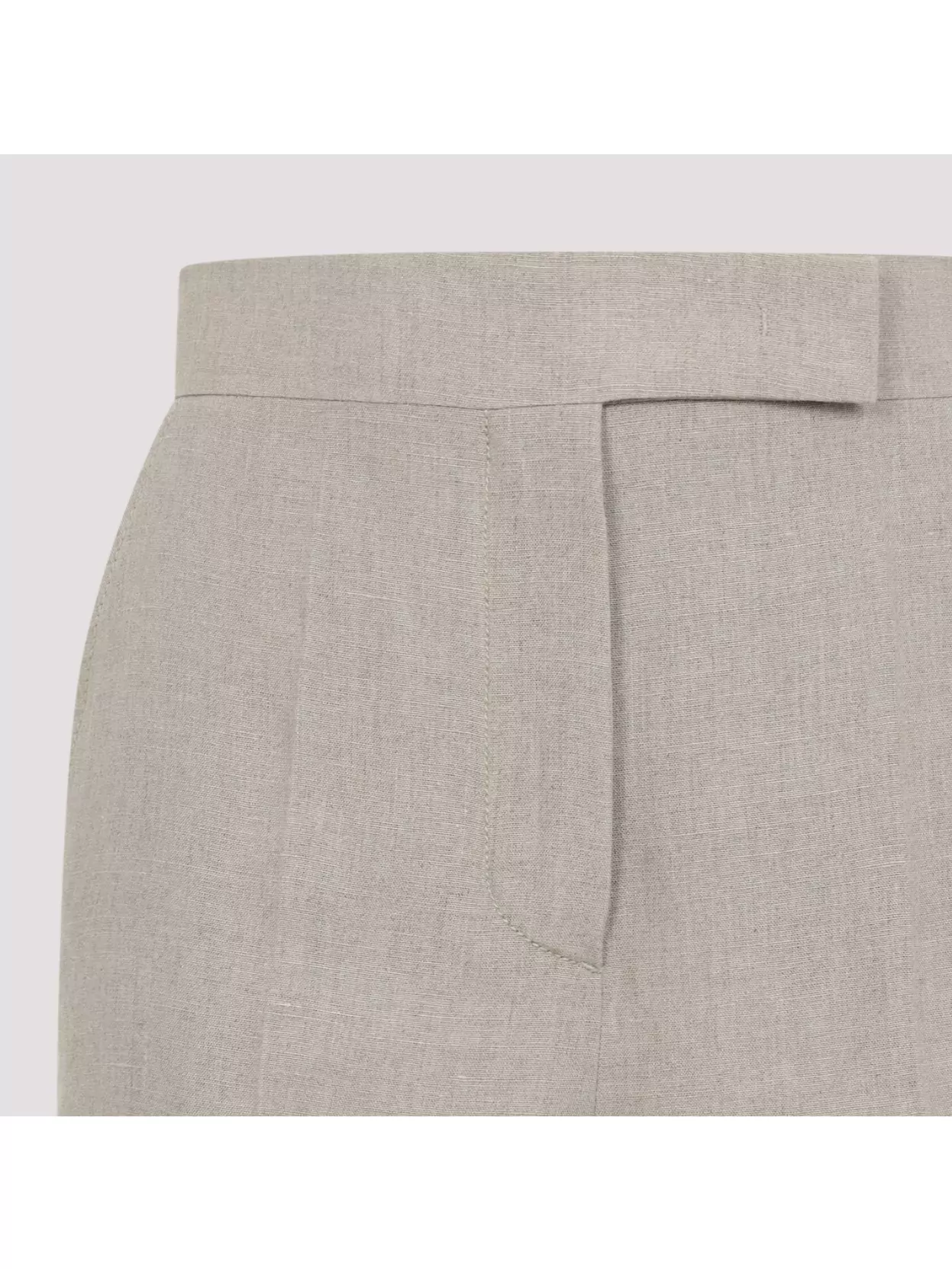 Max Mara Sequoia Linen High-waist Wide Leg Trousers
