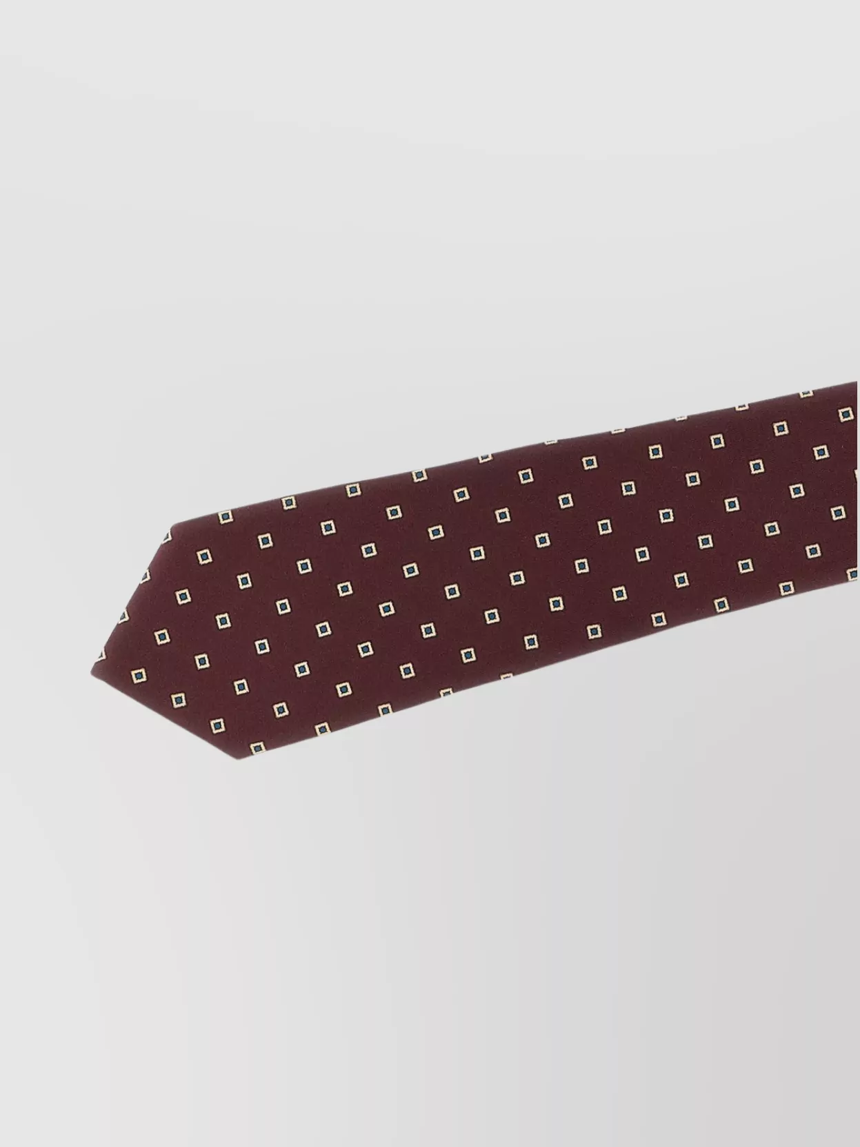 Saint Laurent Losan Slim Square Pattern Tie