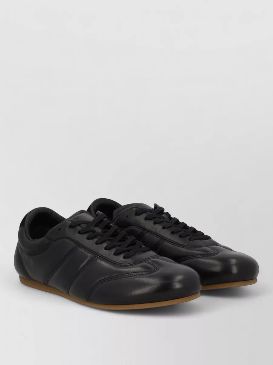 Lemaire Round Toe Sneakers Featuring Rubber Sole Design