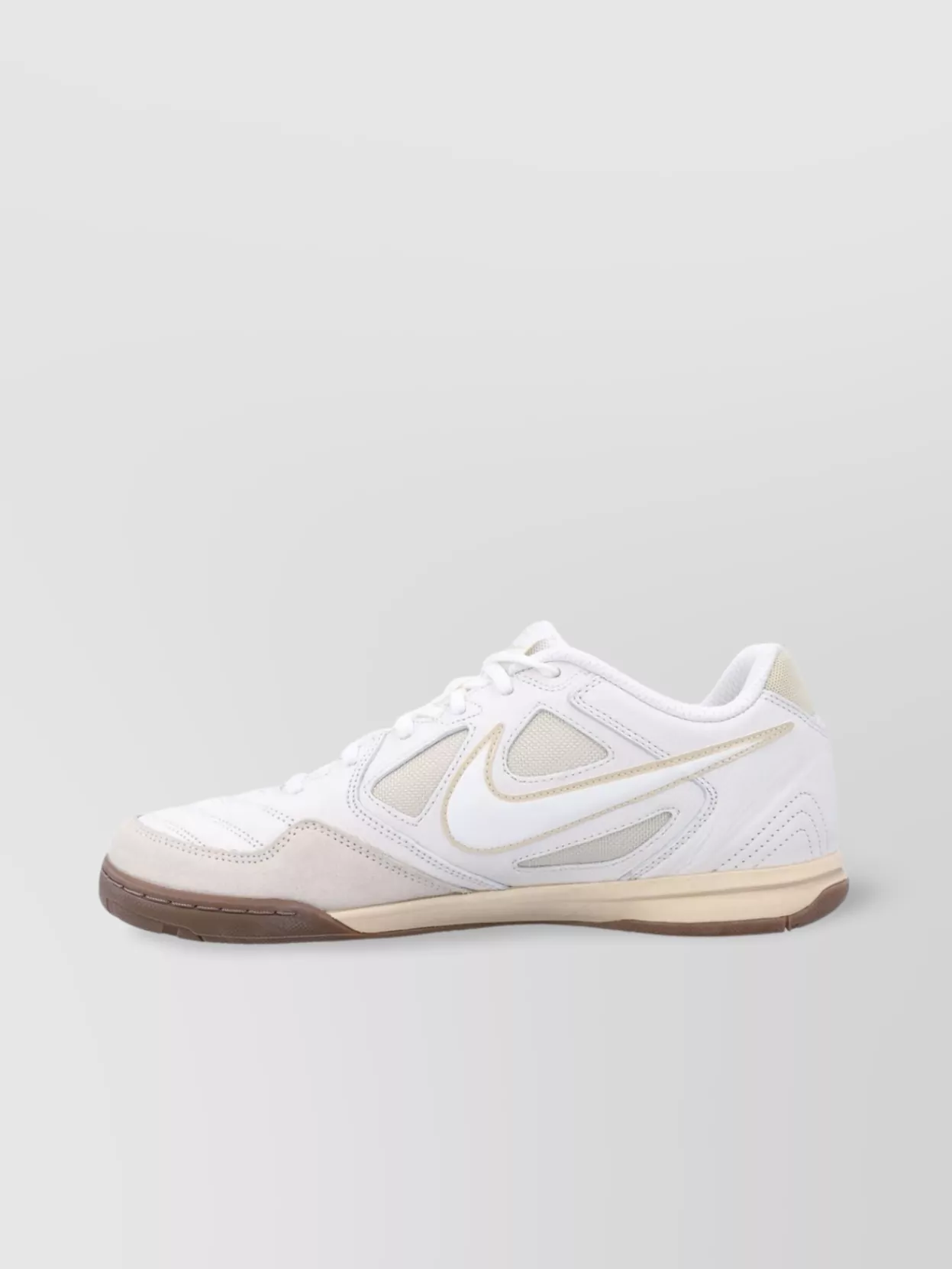 Shop Nike Textile And Leather Mix Sneakers