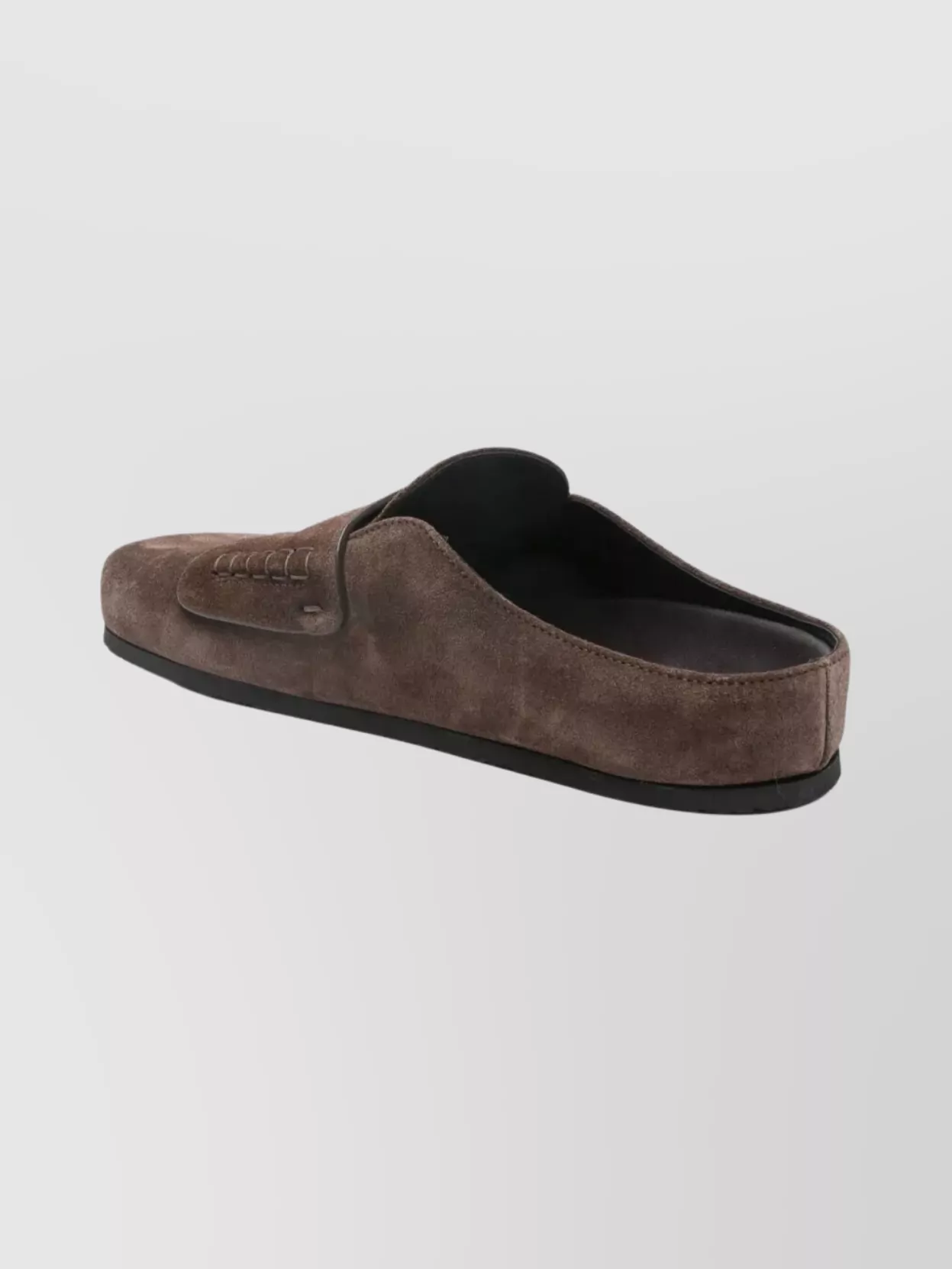 Jacquemus Suede Flat Sole Round Toe Mules
