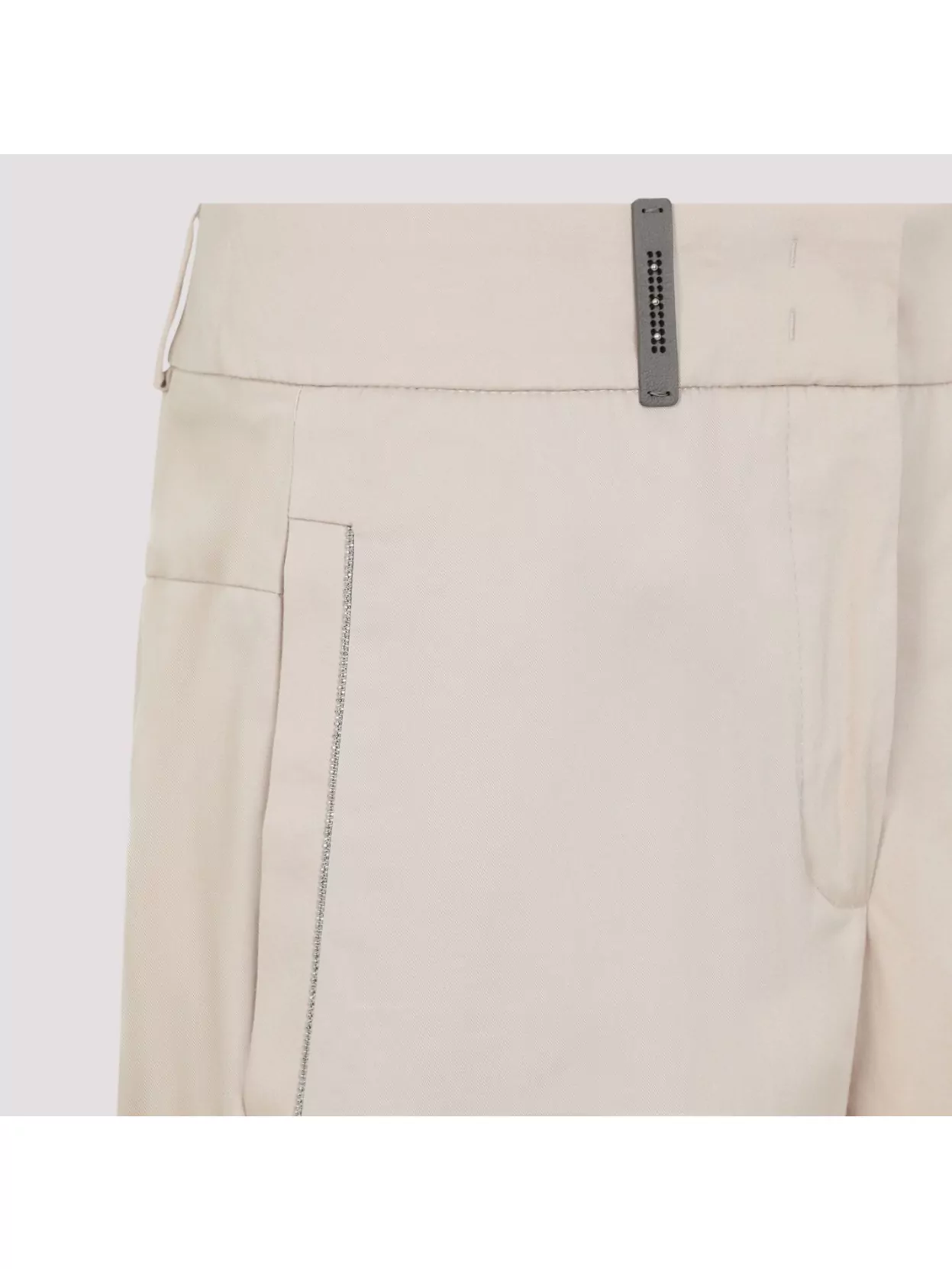 Shop Peserico Stretch Cotton Pants Punto Luce