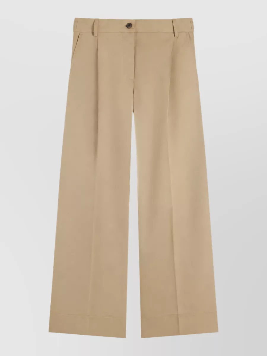 Tommy Hilfiger cotton wide-leg chinos