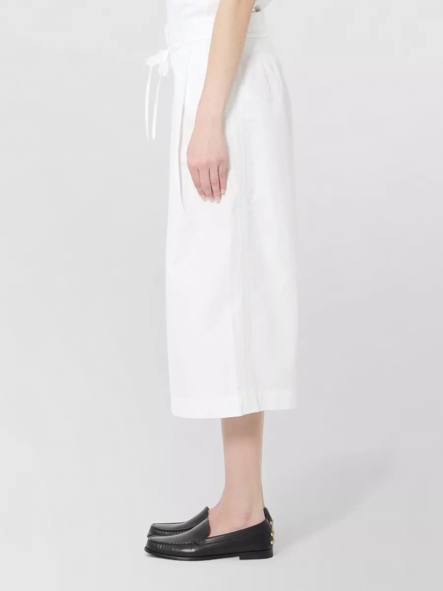 Jacquemus Cotton High-Rise Wide-Leg Bermuda Shorts