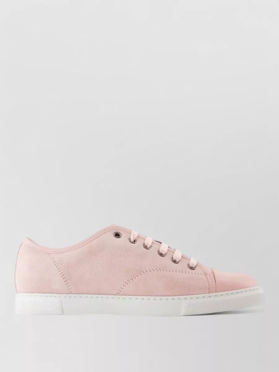 Lanvin Leather Lace-Up Sneakers