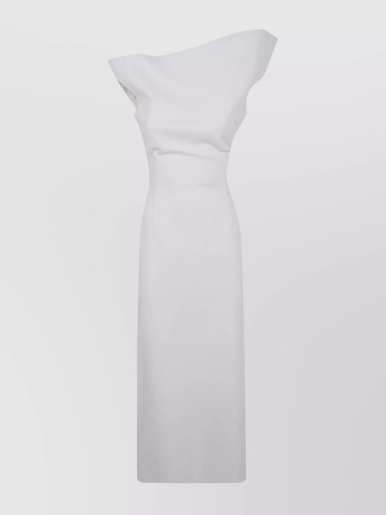 Magda Butrym Asymmetrical Midi Dress Back Slit