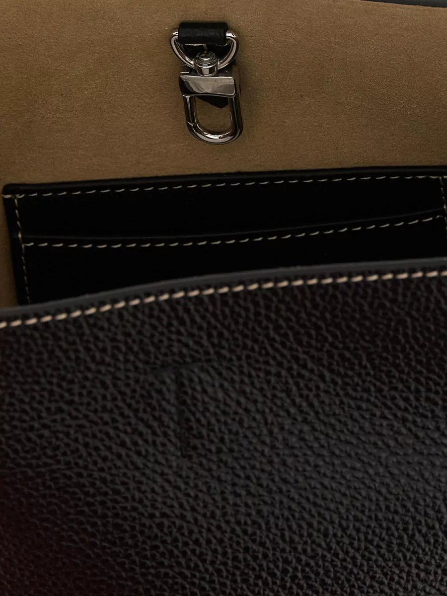 Totême Leather Small Belted Shoulder Bag