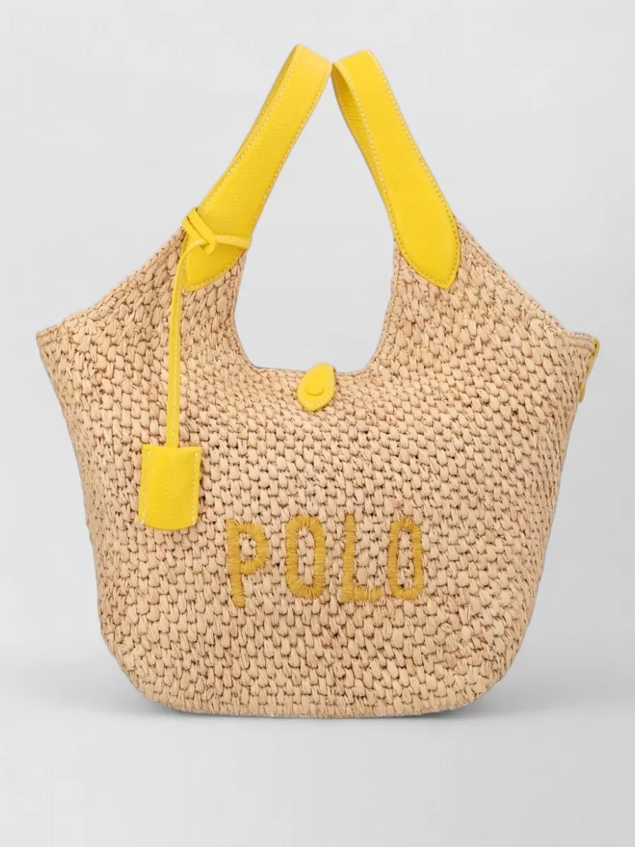 Polo Ralph Lauren raffia tote bag