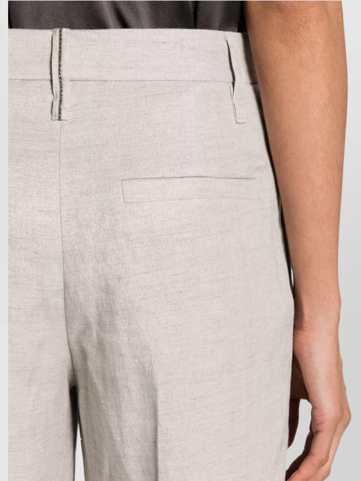 Brunello Cucinelli Wide Leg Trousers Front Pleats