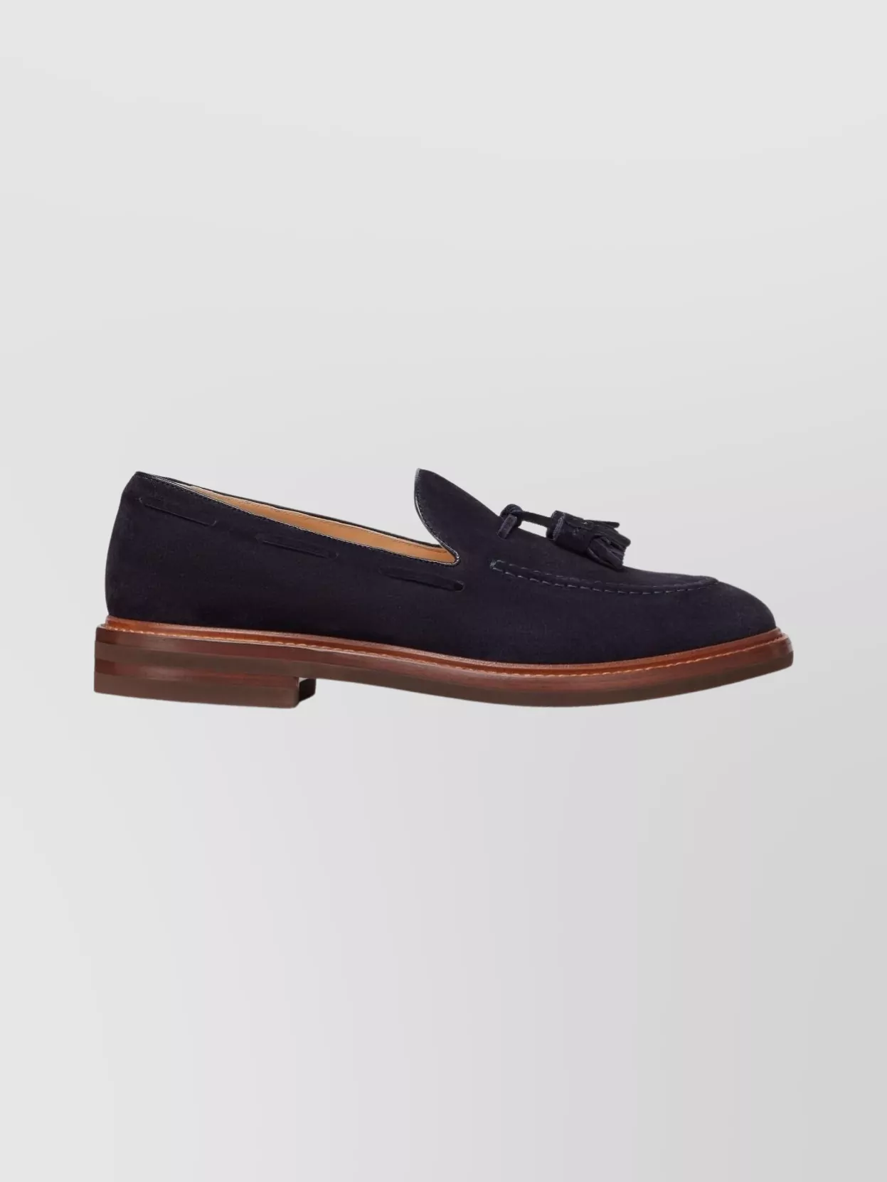 Brunello Cucinelli Suede Loafers Featuring Tassel Detail
