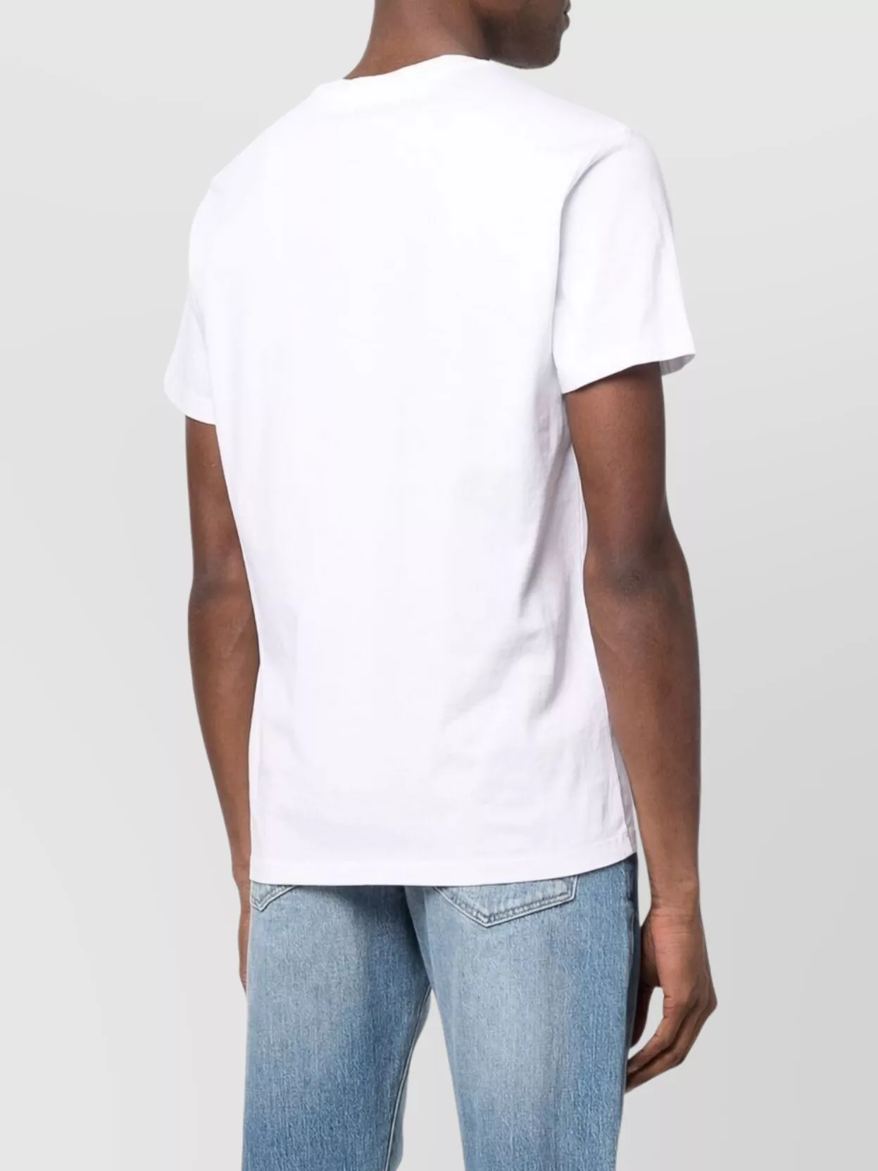 Maison Labiche Logo Embroidered Crew Neck Organic Cotton T-Shirt