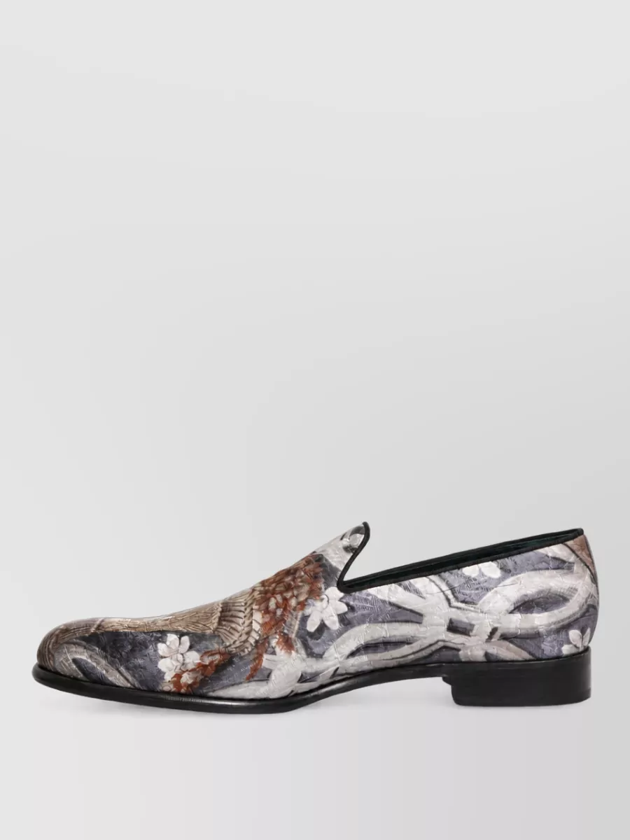 Dolce&Gabbana Floral-Embroidery Monk Shoes