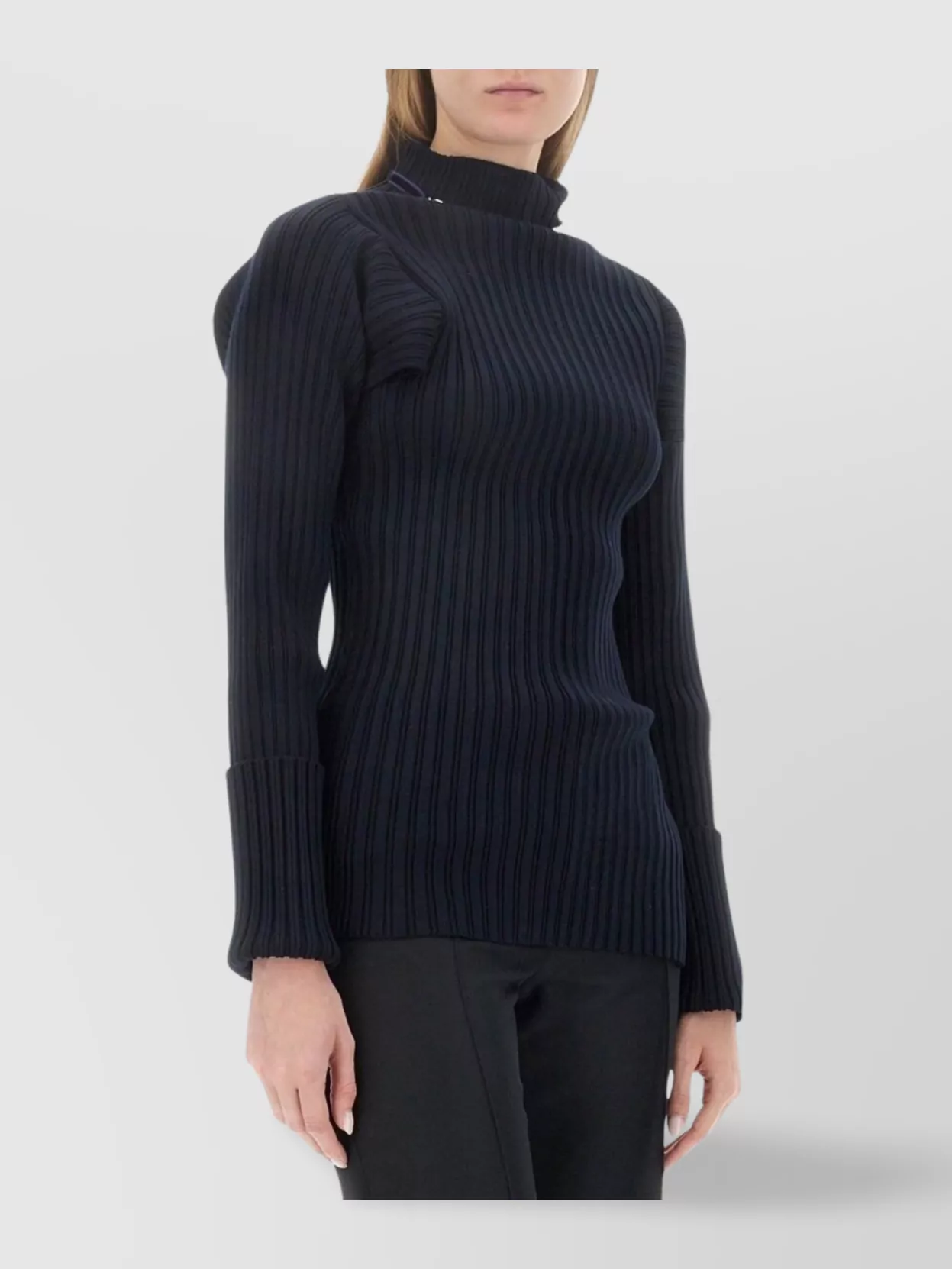 Philosophy Slim Fit Ribbed Stretch Knit