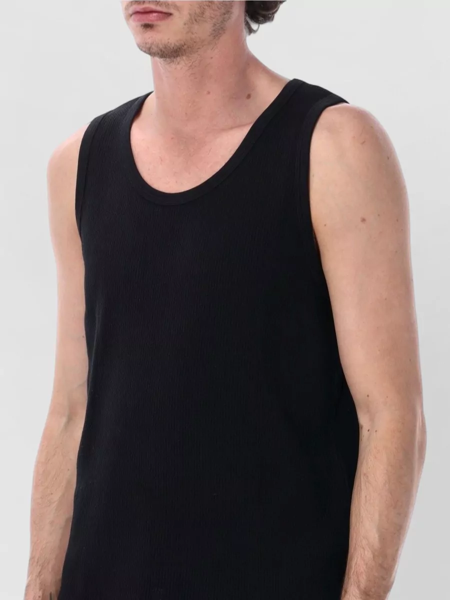 Studio Nicholson Cotton Open-Knit Tank Top