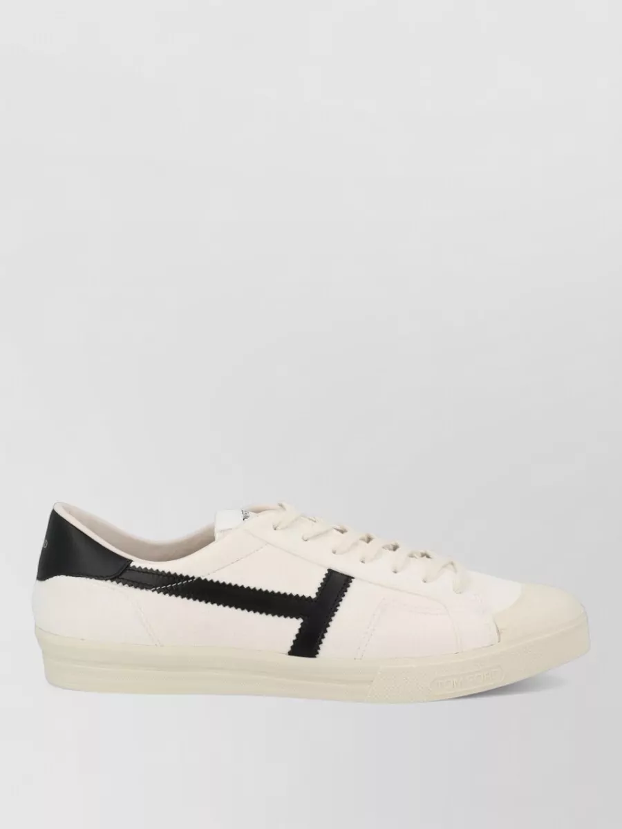 Tom Ford Jarvis Sneaker Contrast Panel Round Toe Rubber