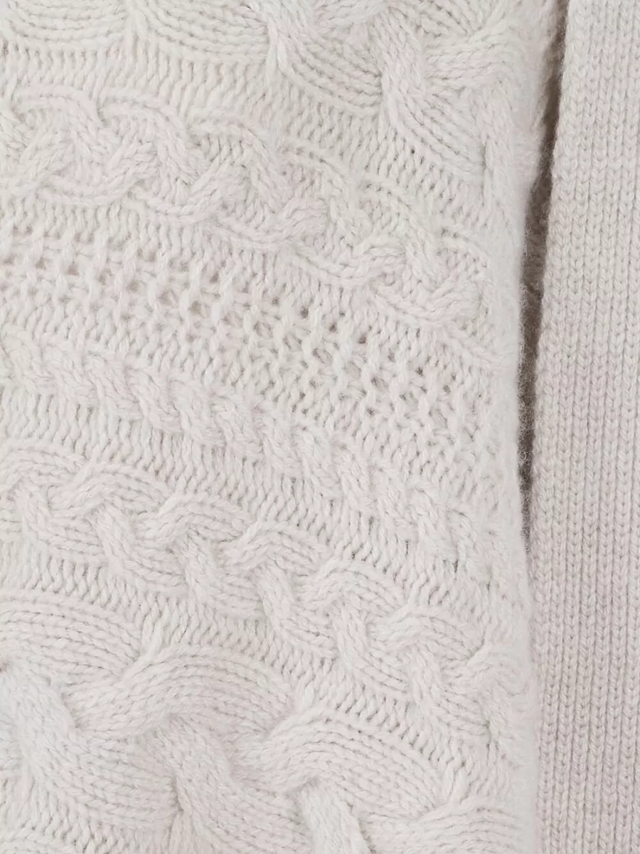 Ermanno Scervino Cashmere Cable-Knit Oversized Cardigan