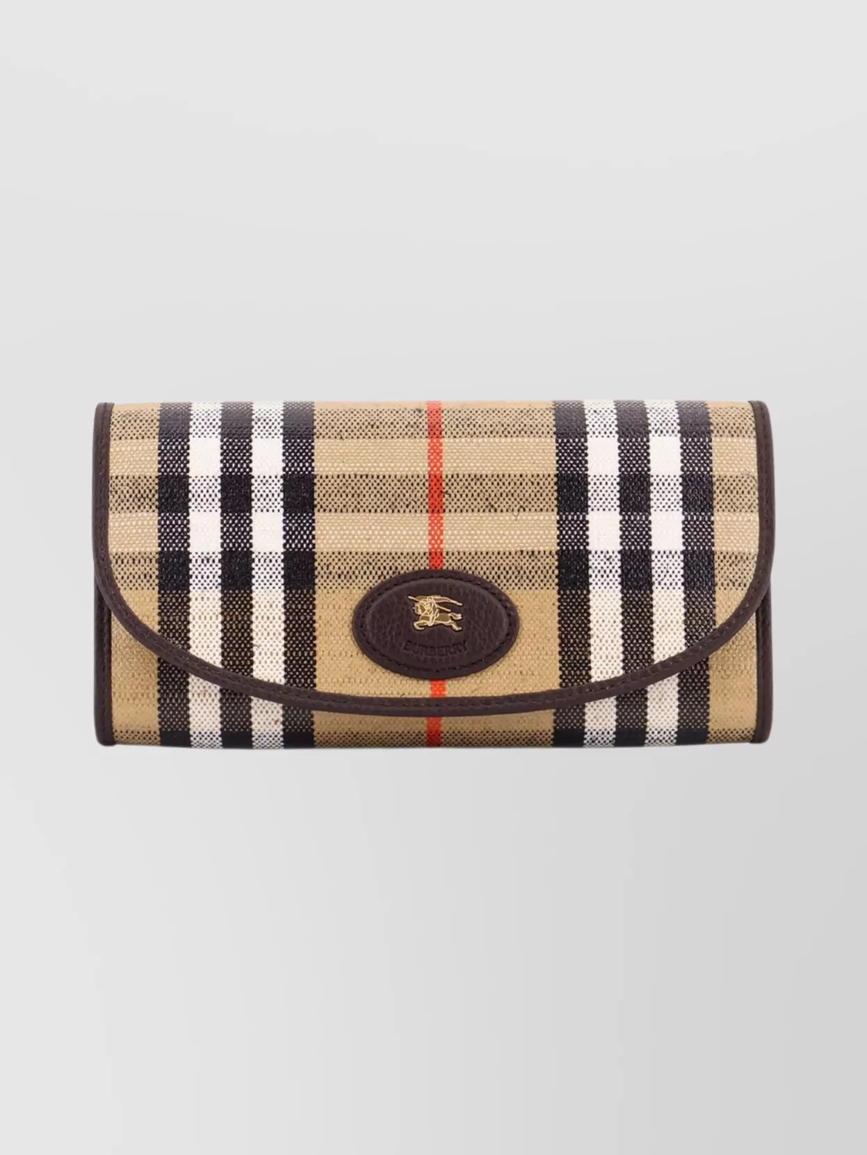 Burberry Coated Canvas Wallet Rectangular Shape