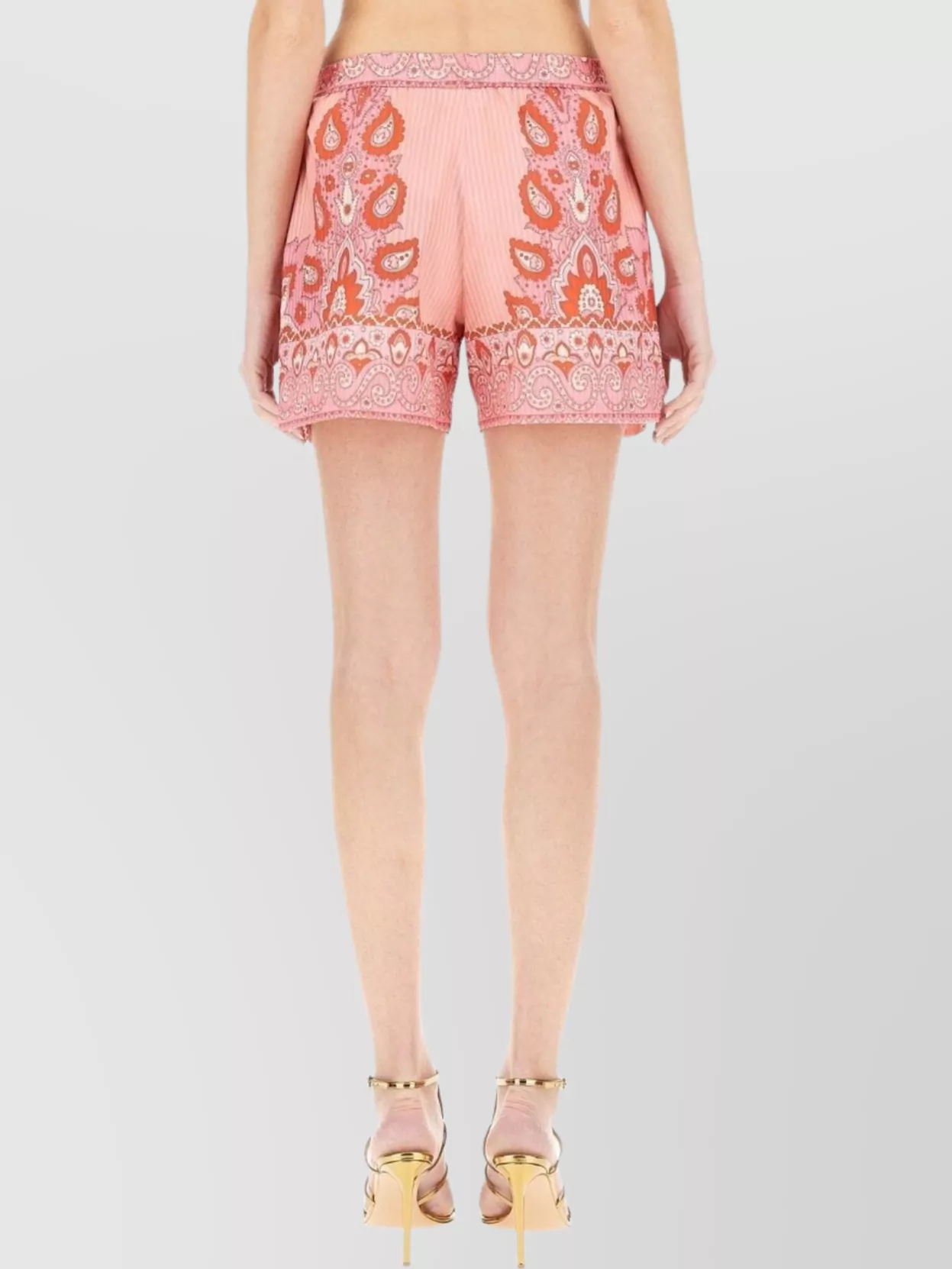 Etro Printed Shorts With Decorative Waistband