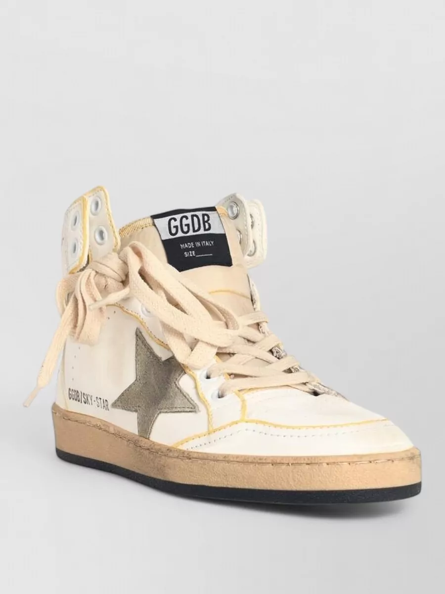 Golden Goose High-Top Sneakers Star Design