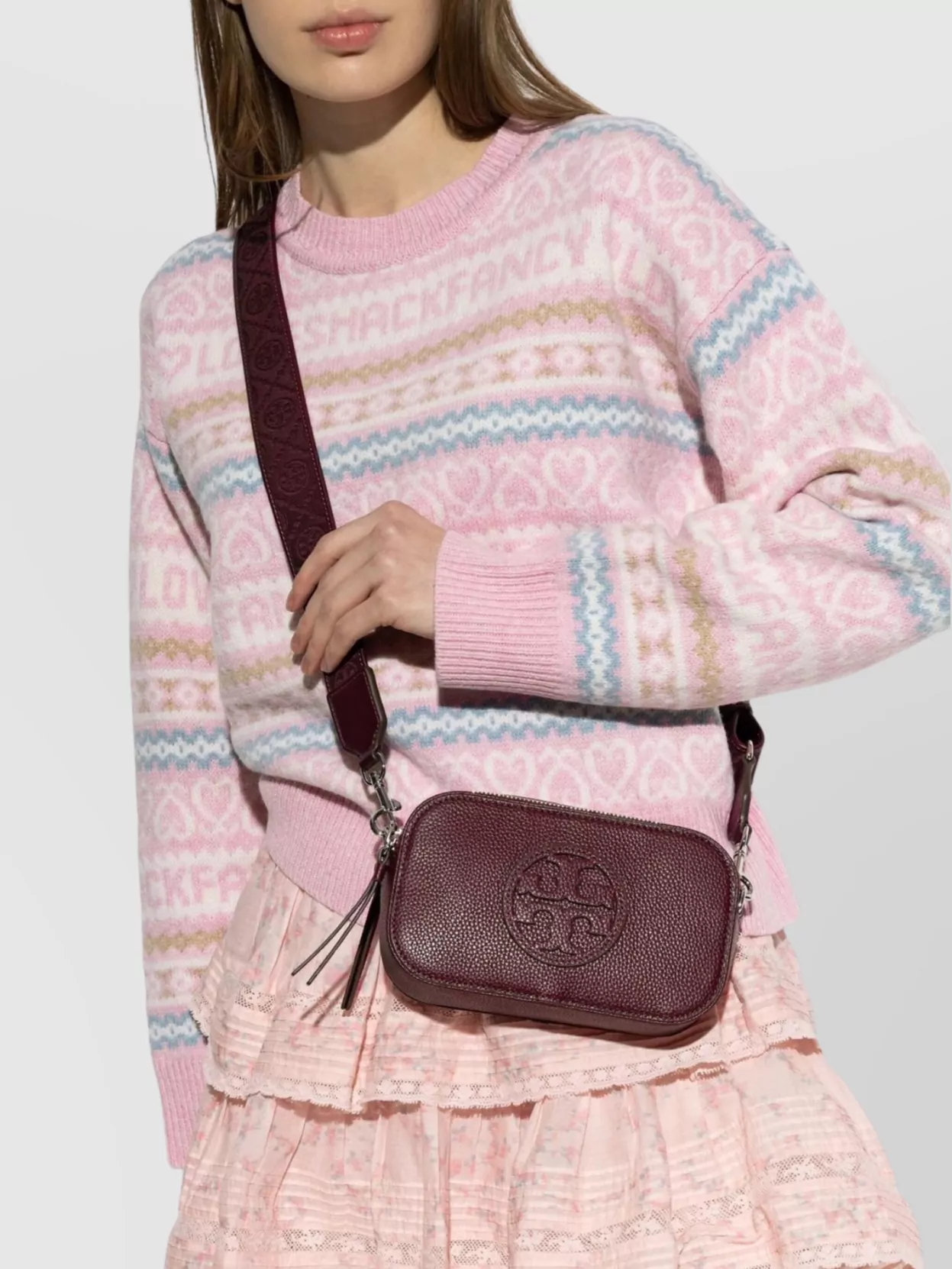 Tory Burch Mini Crossbody Bag Adjustable Strap In Red