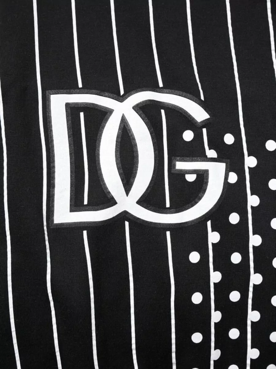 Dolce&Gabbana Striped Hooded Sweatshirt