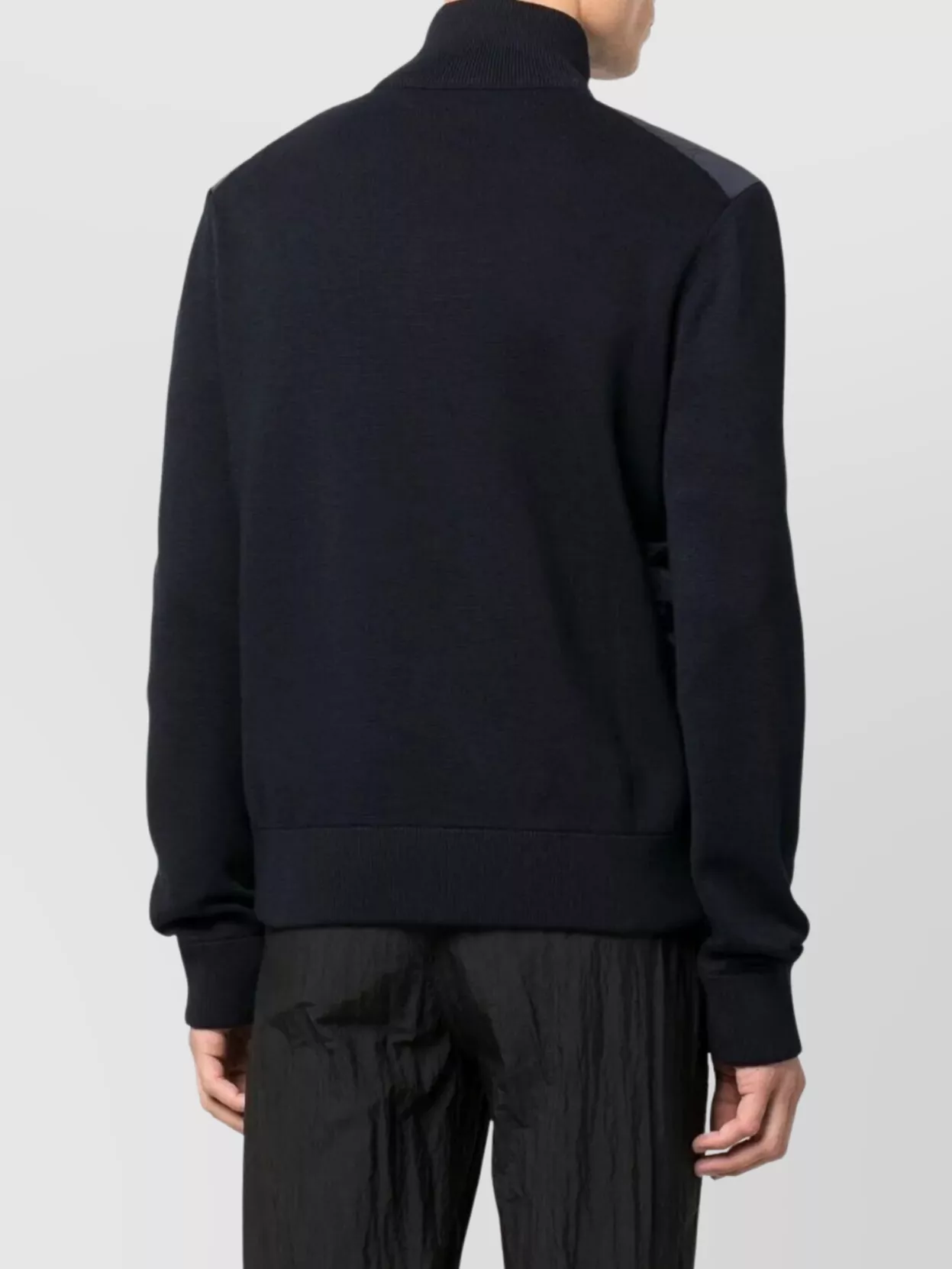 Moncler Quilted High Collar Zip-Up Cardigan
