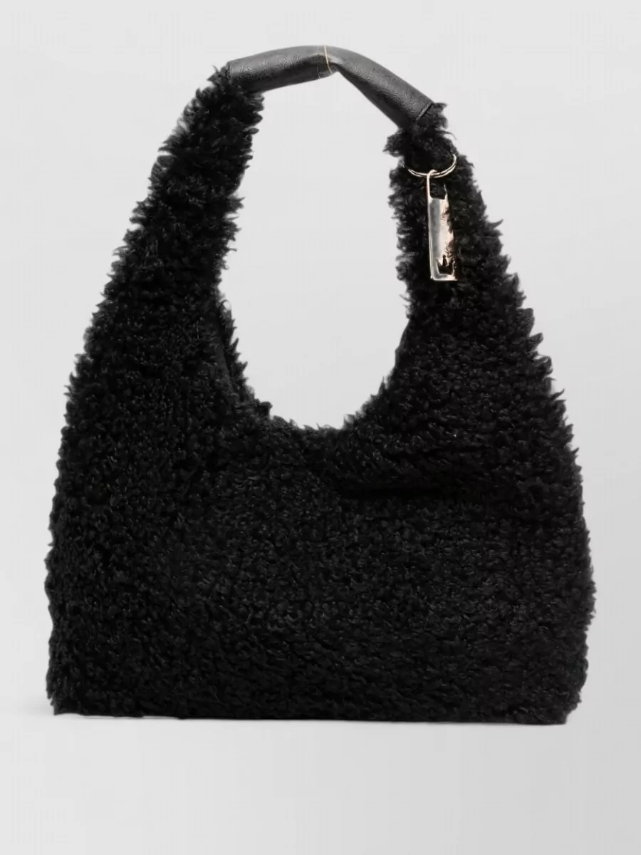 La Milanesa faux shearling hobo bag