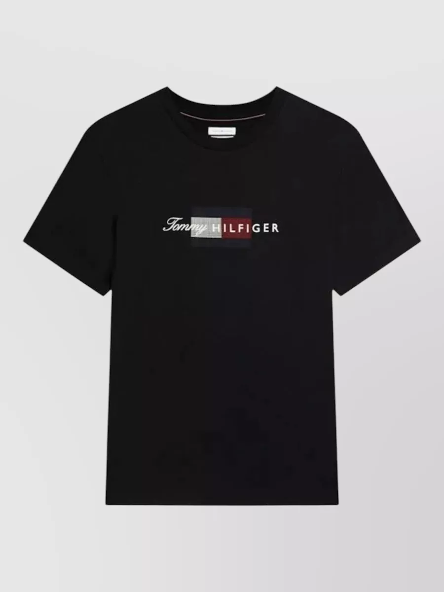 Tommy Hilfiger Logo-Print Regular-Fit T-Shirt