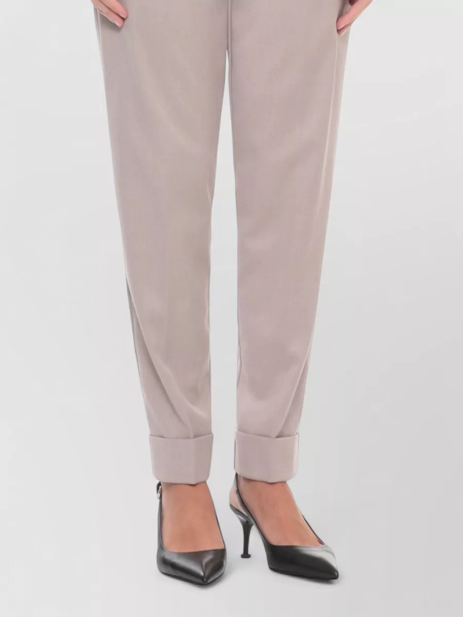 D.exterior Metallic Wool-Blend Cutout High-Neck Jumper