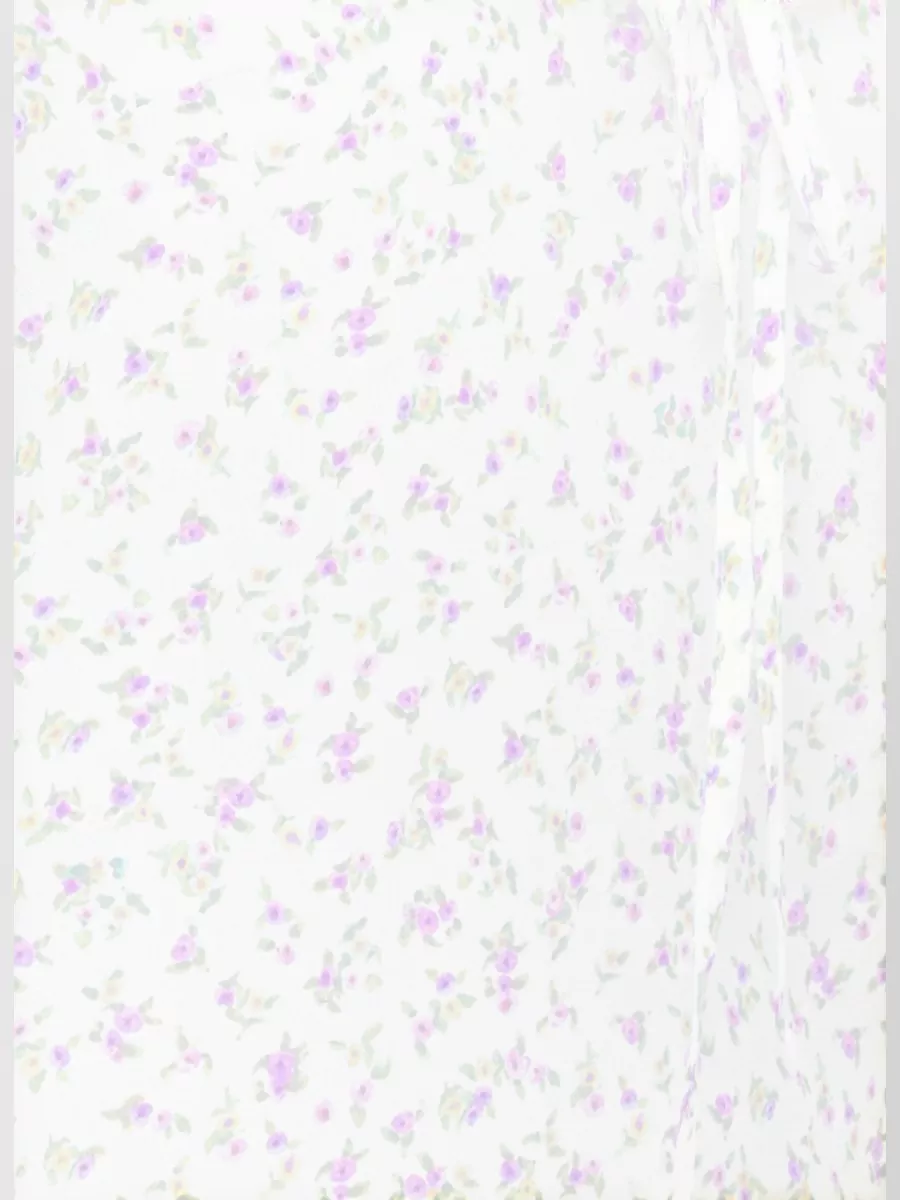 Mar De Margaritas Floral-Print V-Neck Short-Sleeve Midi Dress
