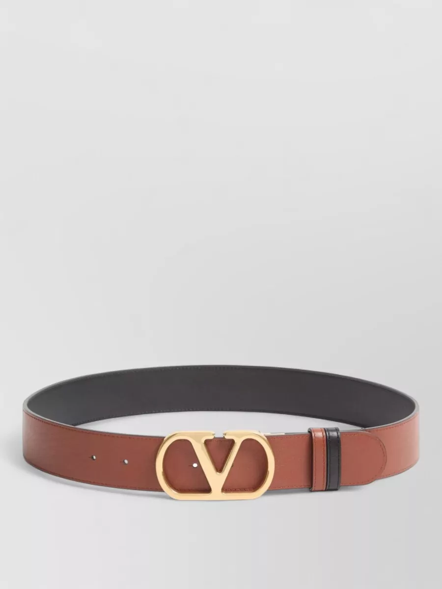 Valentino leather reversible belt