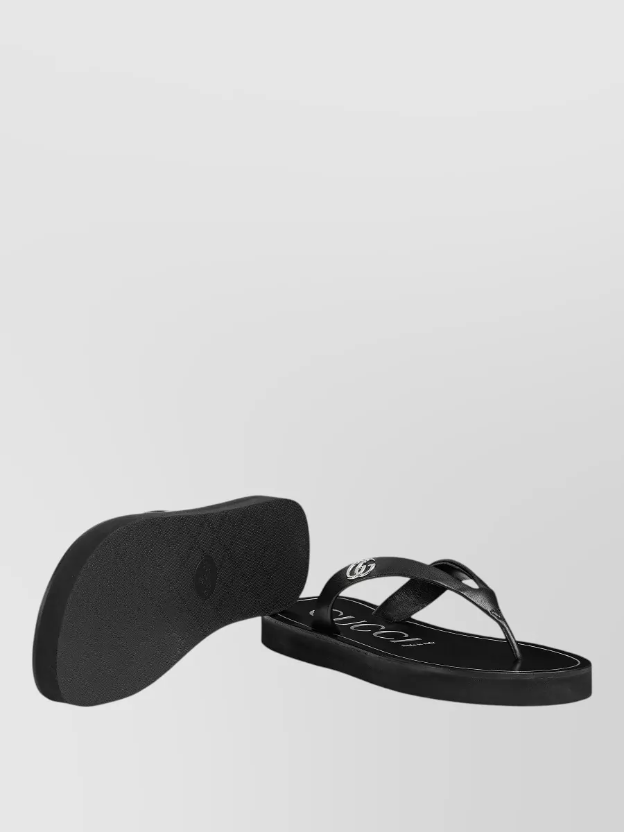 Gucci Leather Thong Sandals