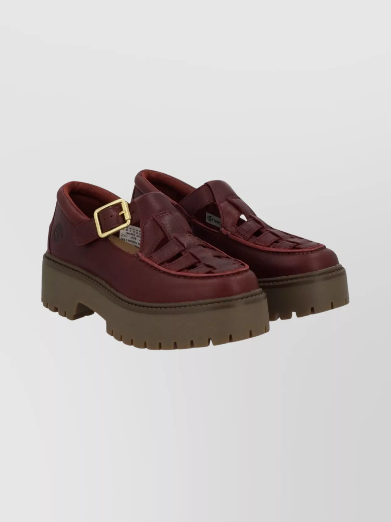 Timberland Chunky Sole Round Toe Cut-Out Loafers