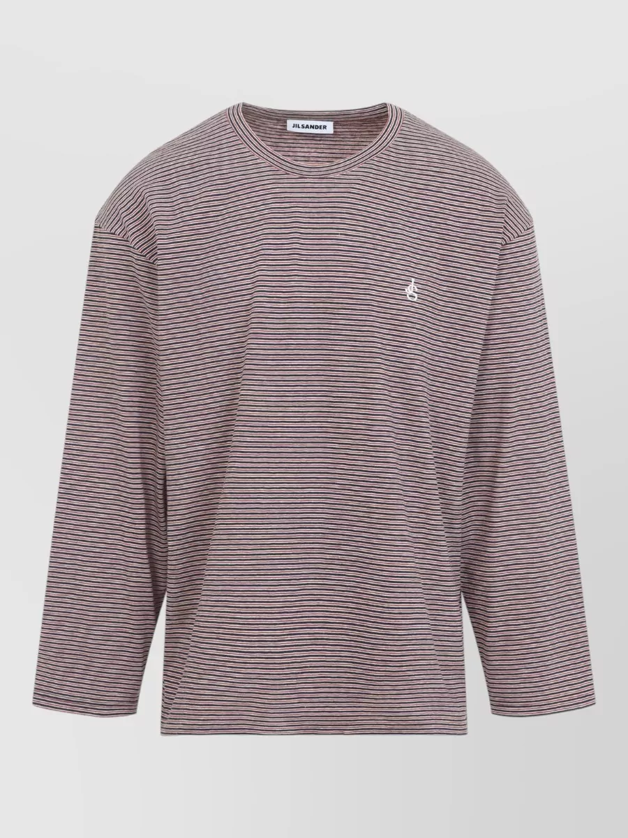 Jil Sander Striped relaxed-fit long-sleeve t-shirt