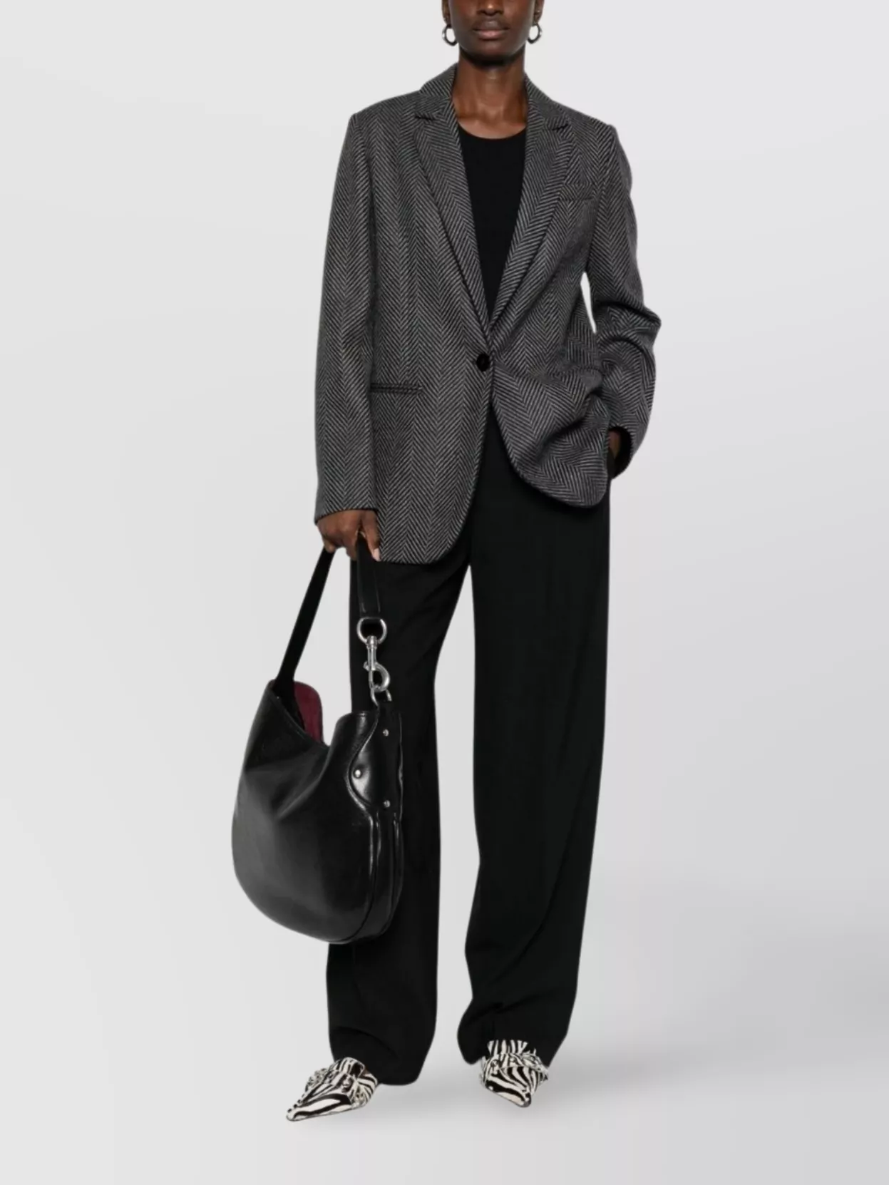 Forte Forte High Waist Wide Leg Trousers With Pockets In Black