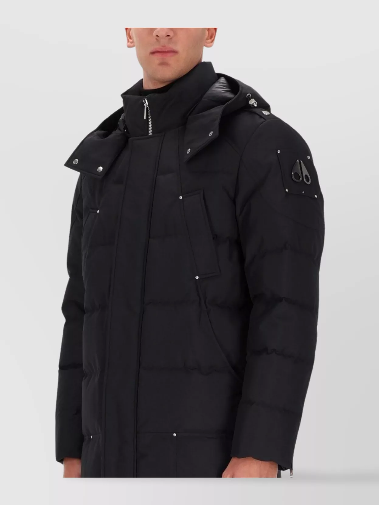 Moose Knuckles Hooded Long Sleeve Padded Coat