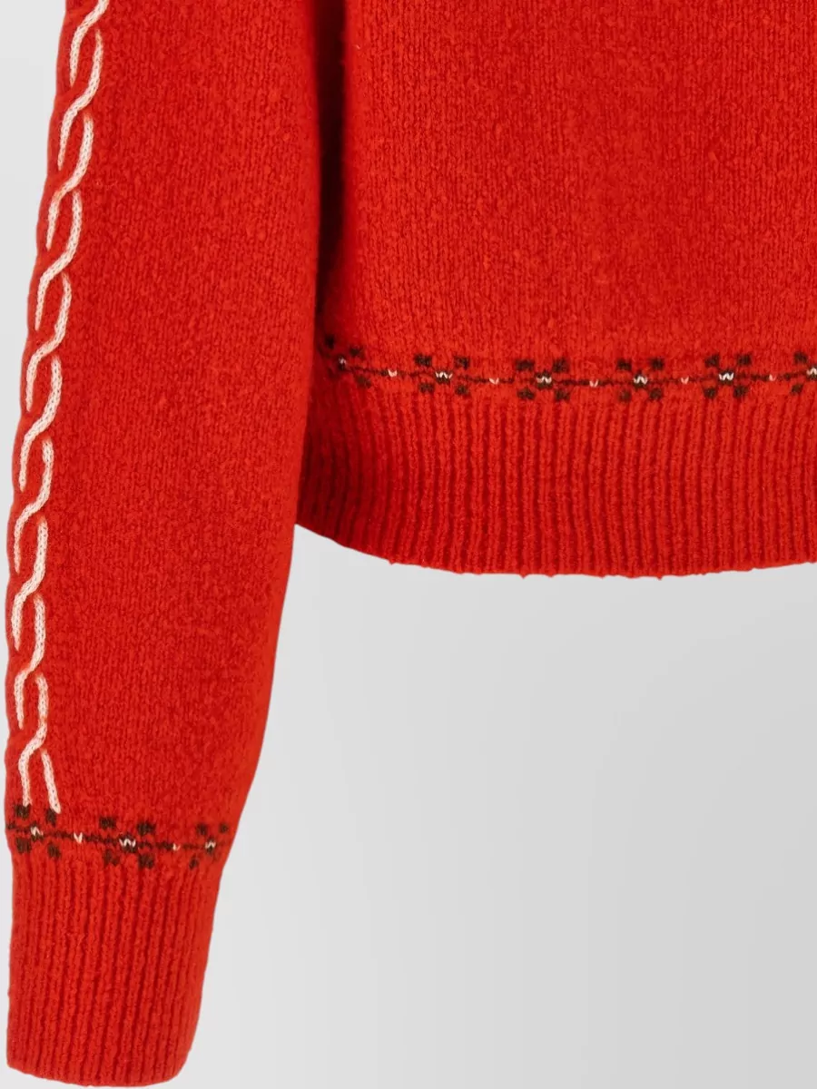 Guest In Residence Cashmere Blend Fair Isle Collar Long-Sleeve Cardigan