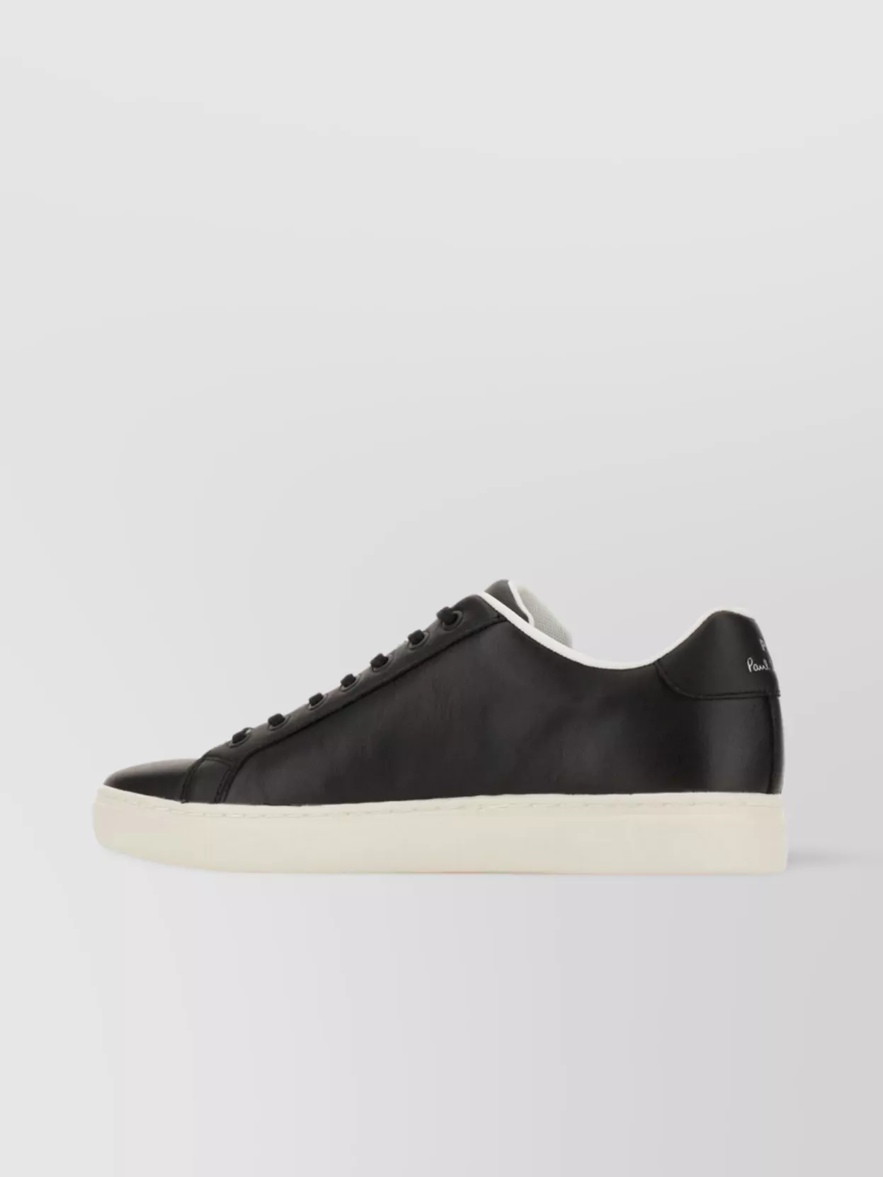 Paul Smith Leather Low-top Rex Sneakers With Rubber Sole In Black