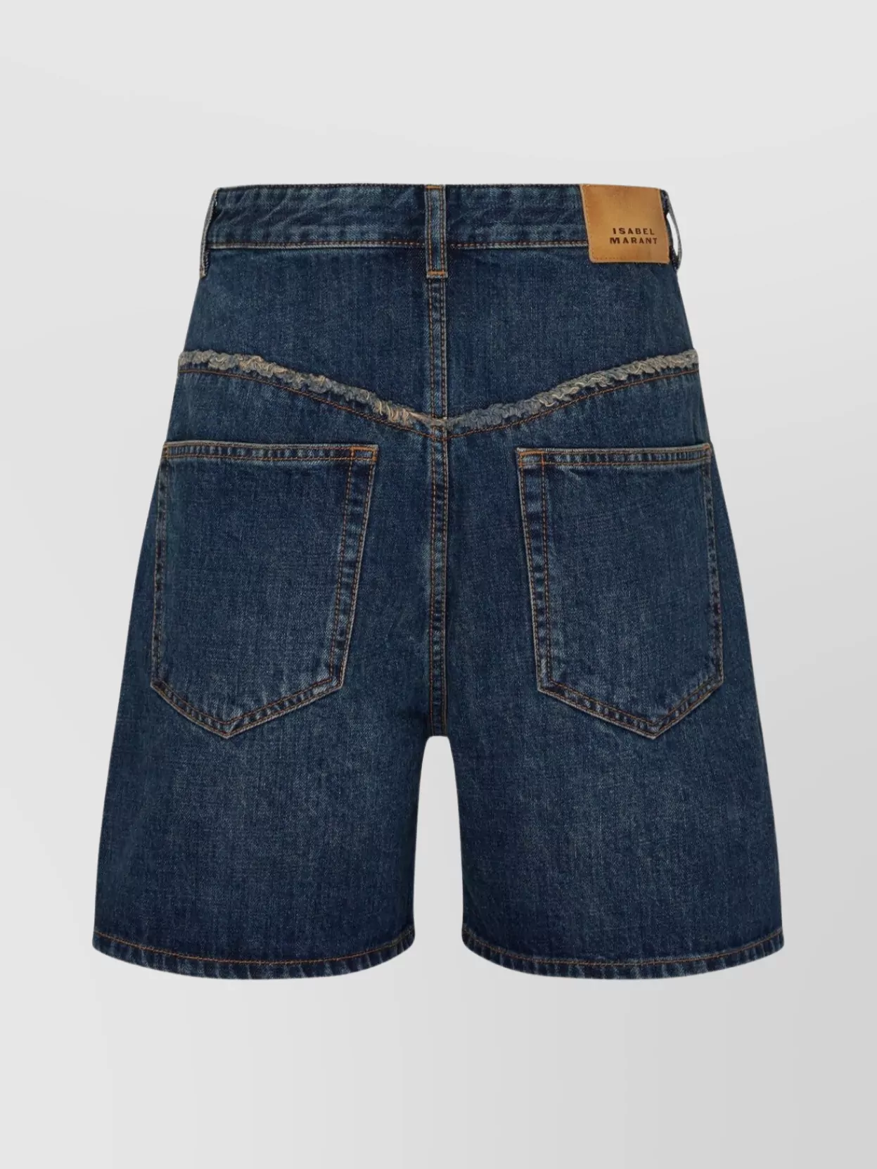 Isabel Marant Denim Shorts Contrast Stitching