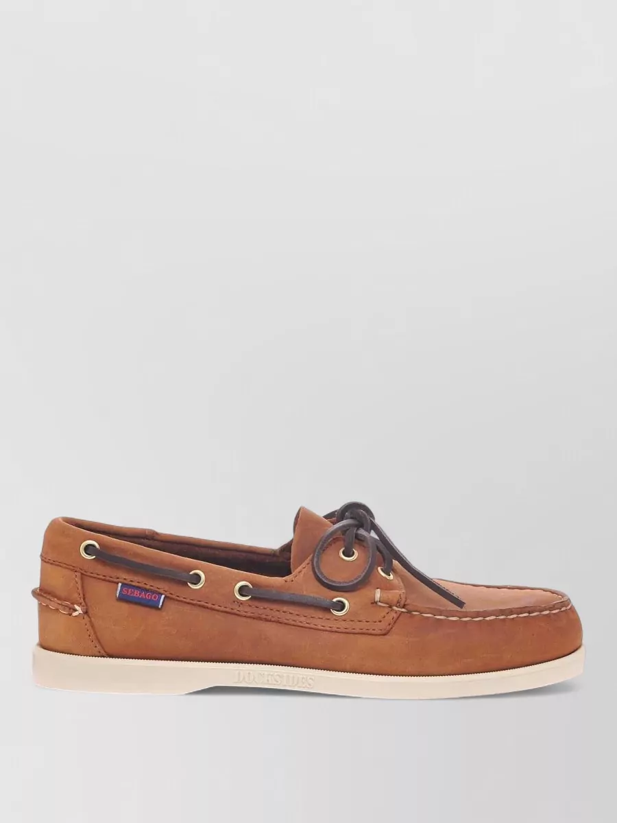 Sebago leather boat shoes