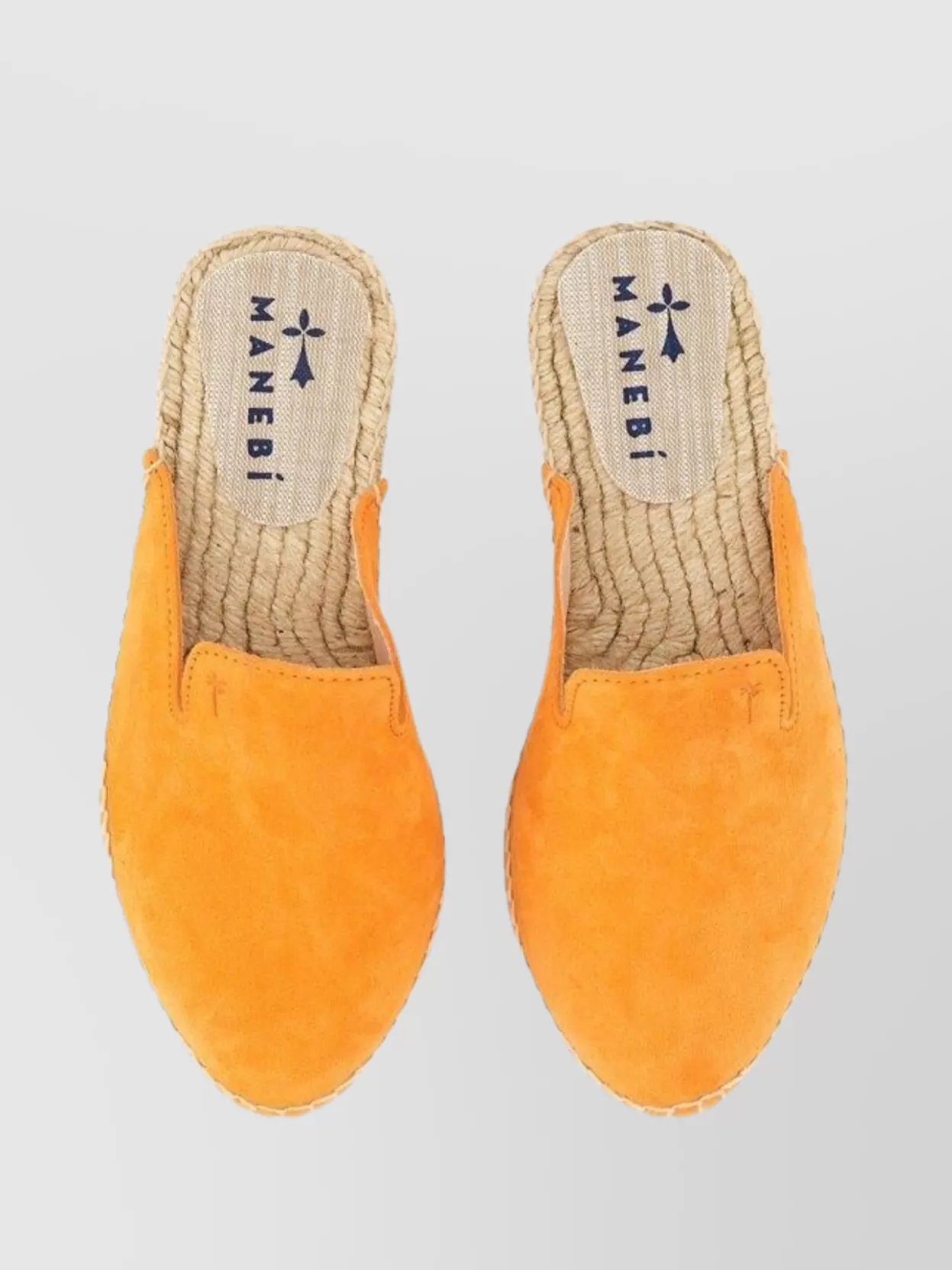 Manebi Suede Hamptons Espadrilles Mules