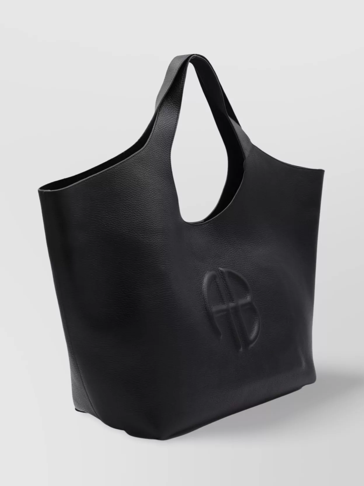 Anine Bing Black Leather Lili Tote Bag
