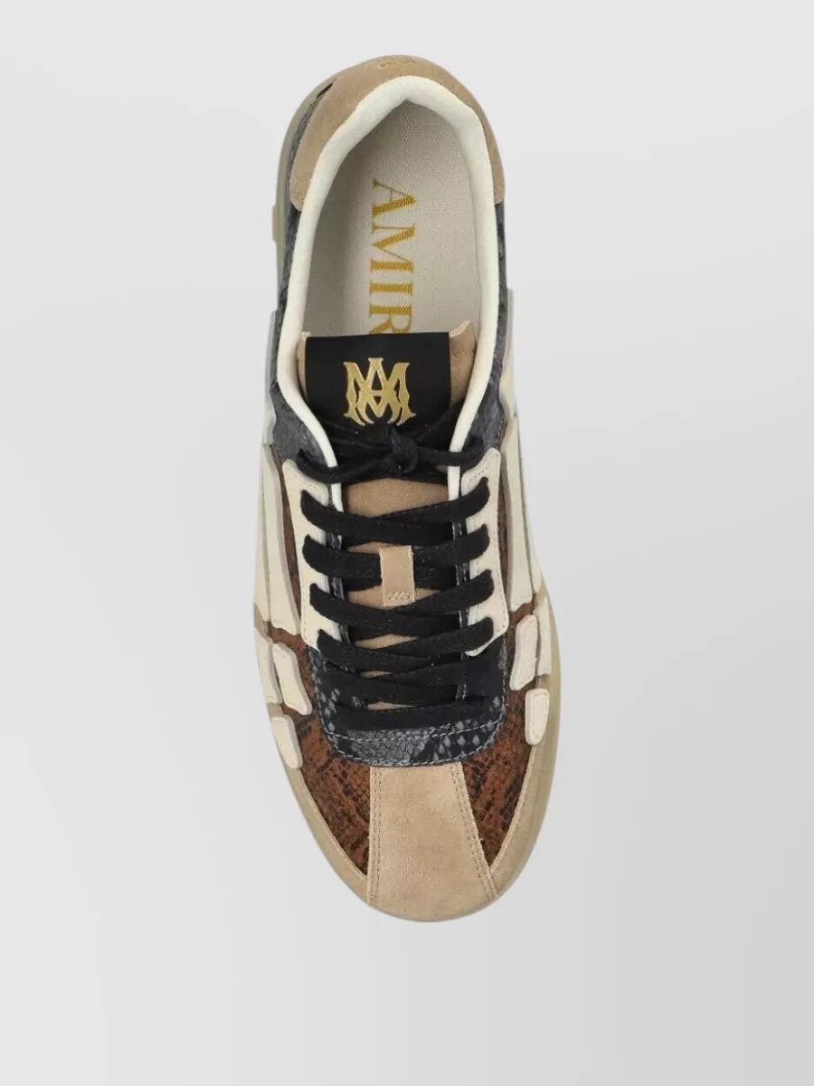 Amiri Snake Pacific Bones Low Top Sneakers