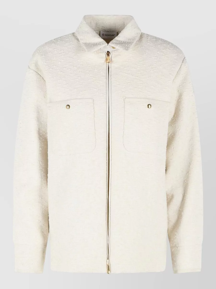 Moncler padded bouclé shirt jacket