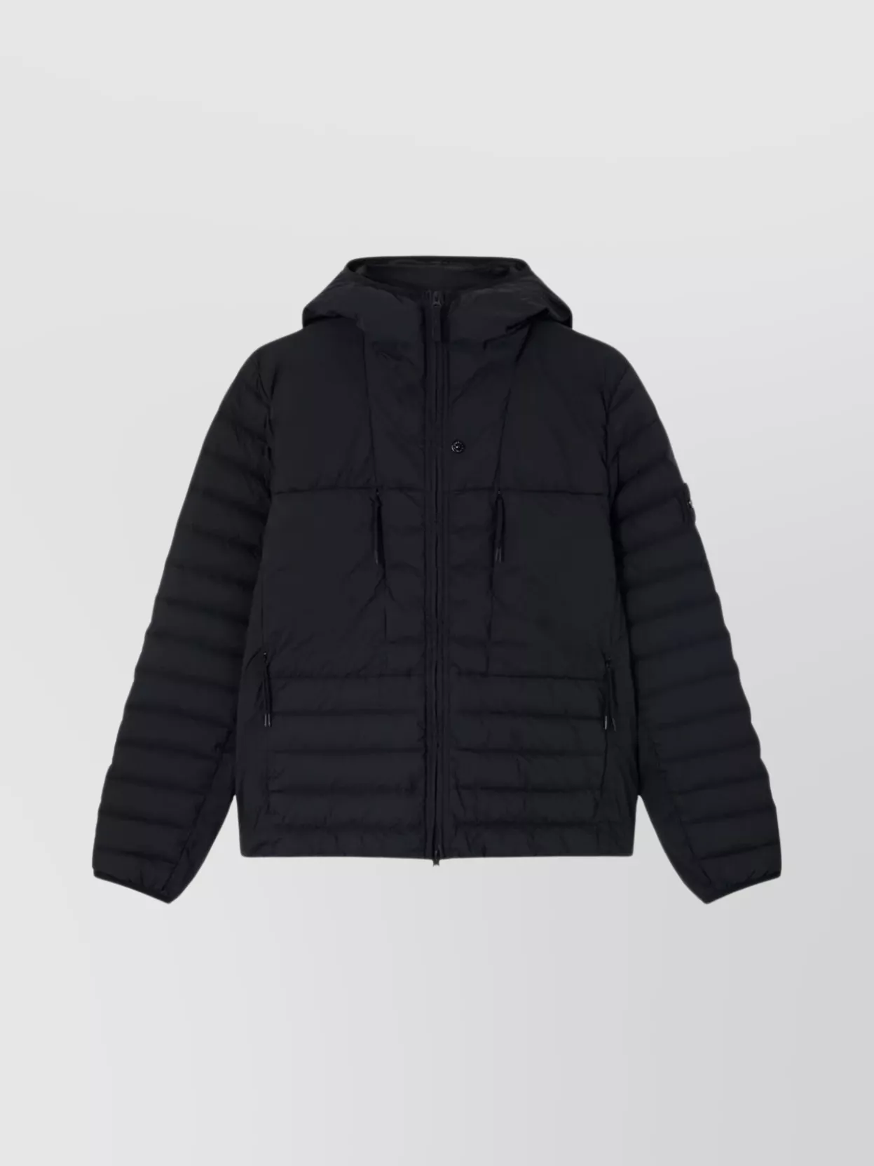 Stone Island Seamless Tunnel Nylon Down-tc Jacket In Black
